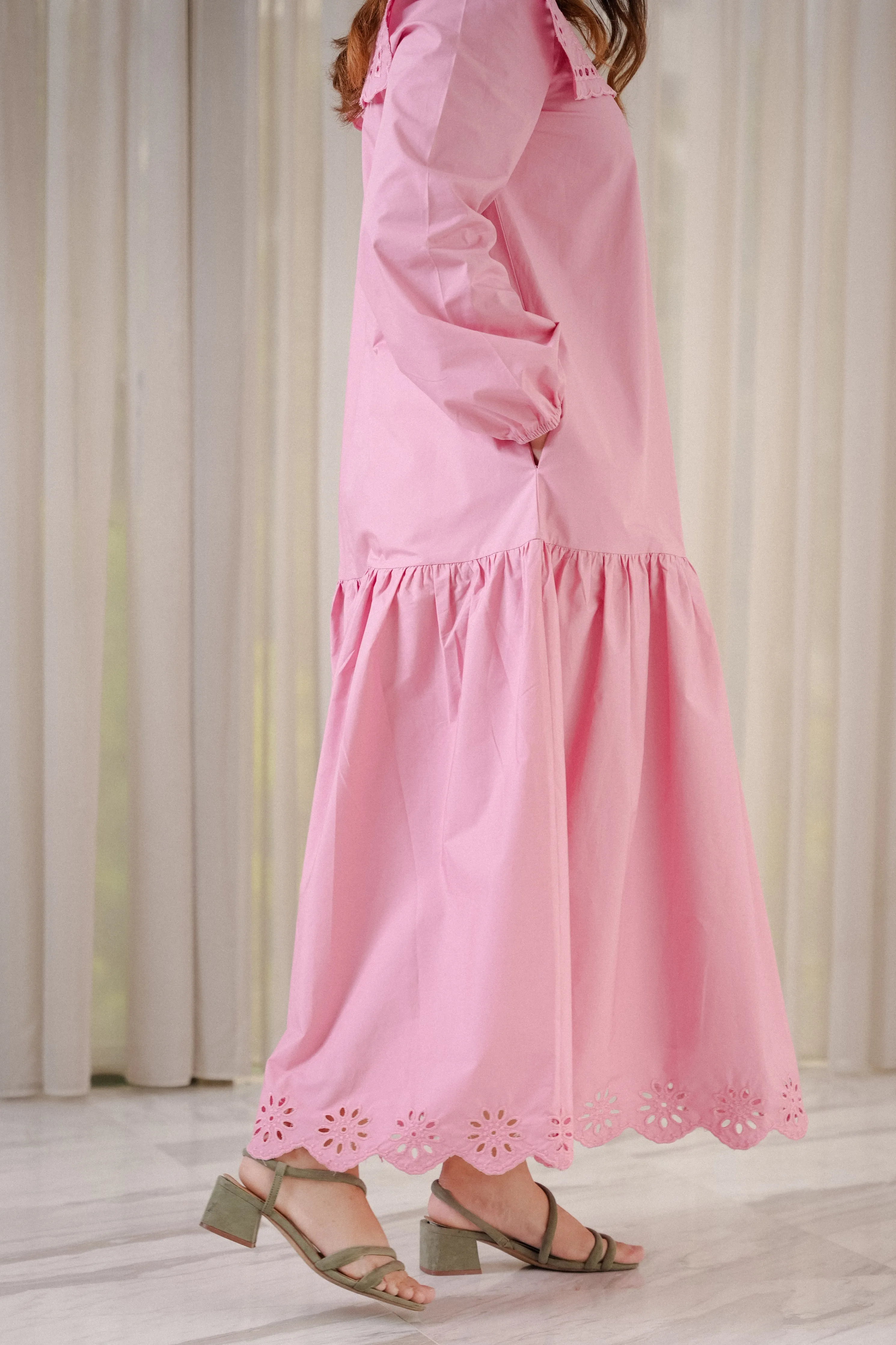 COLETTE DRESS IN BUBBLEGUM