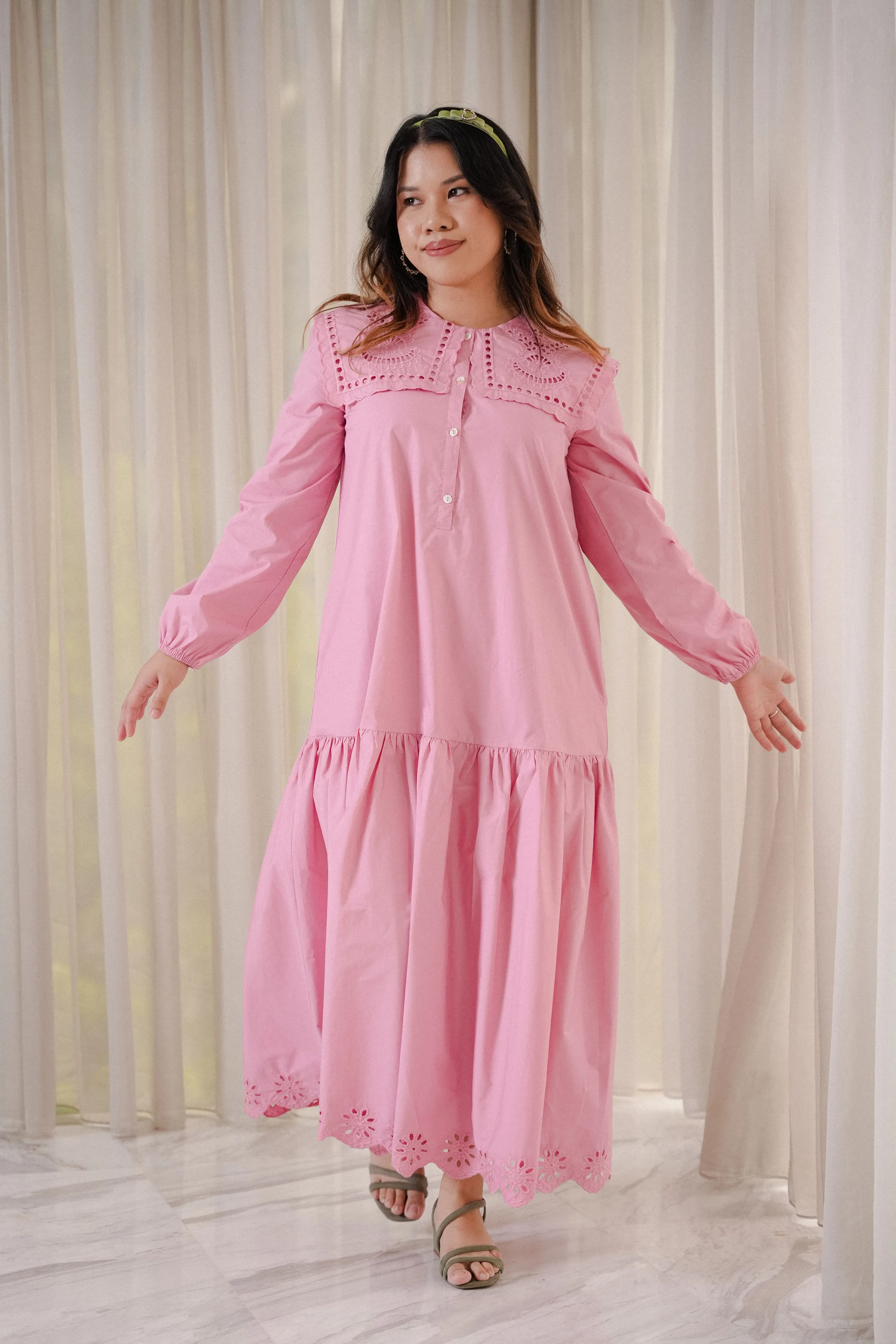 COLETTE DRESS IN BUBBLEGUM