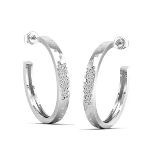 Confetti Half Diamond Stud Earrings