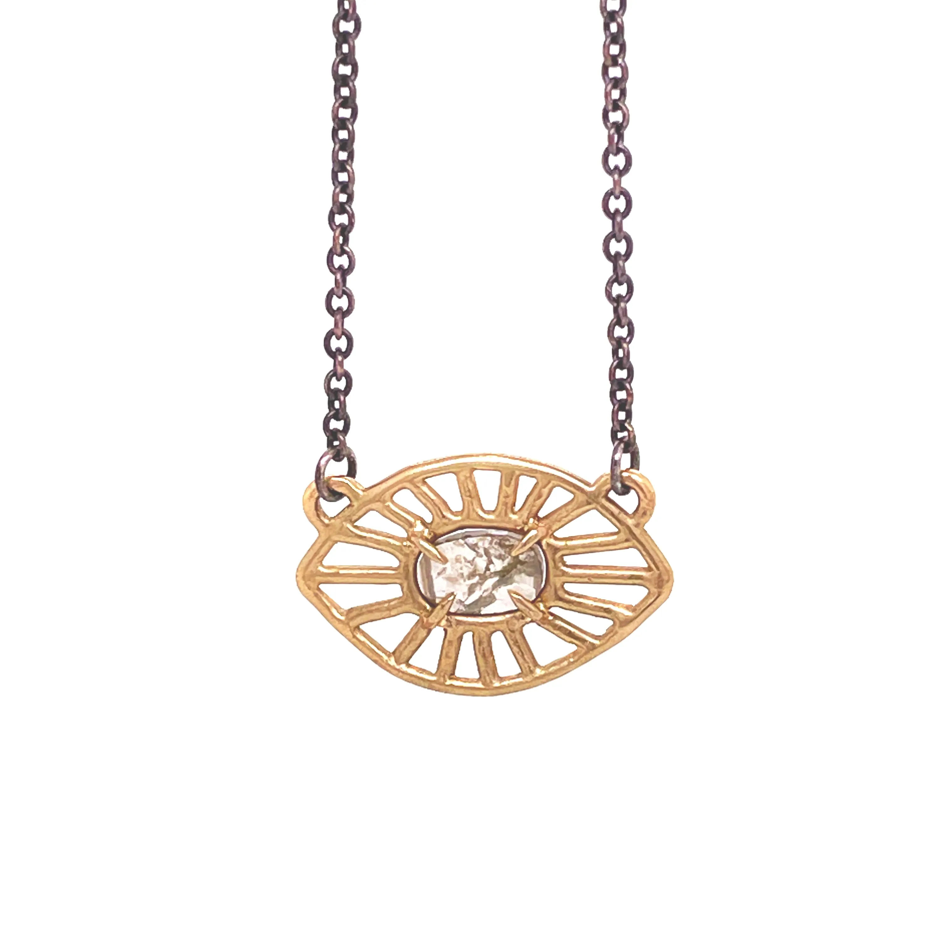 Cosmic Web Ellipse Necklace