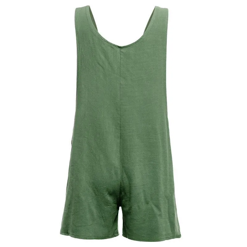 Cotton Pocket Jumpsuit(3 Colors)
