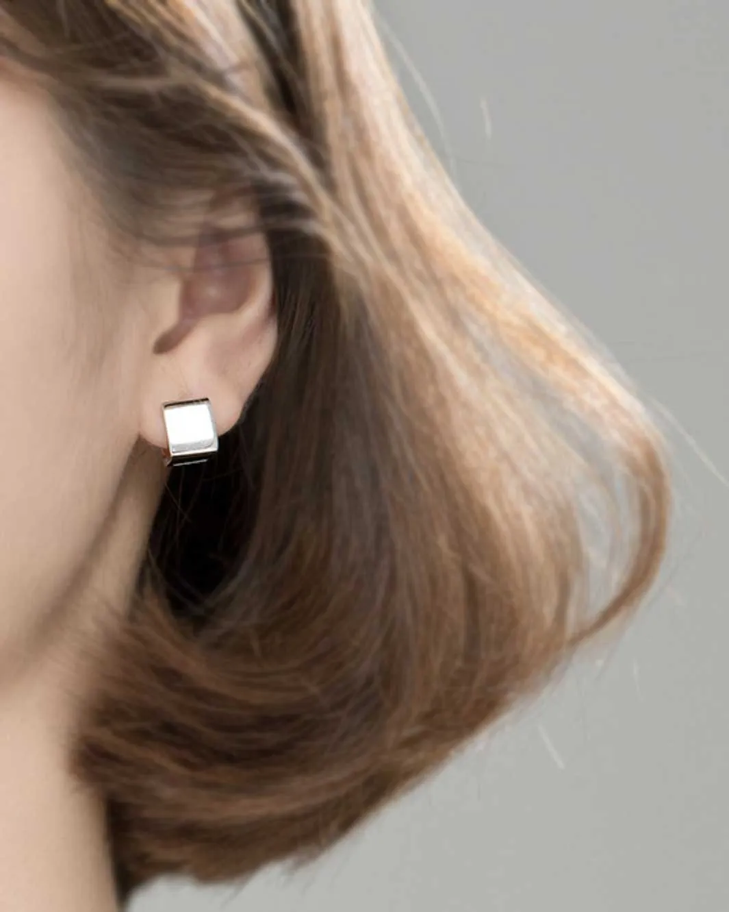 Cubic Huggie Earrings