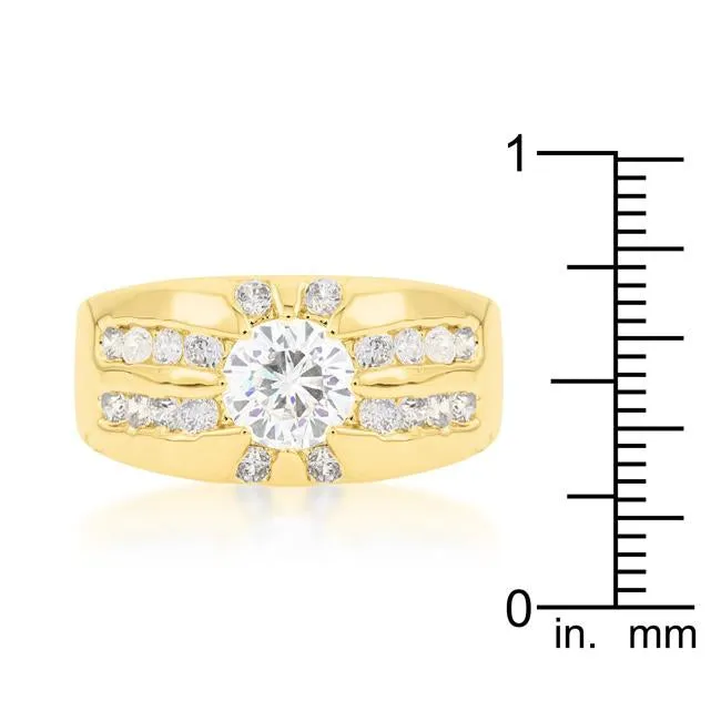 Cubic Zirconia Sunrise Ring