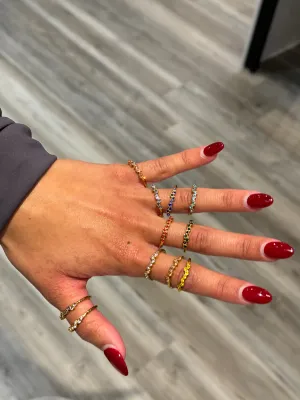 Dainty Birthstone Rings