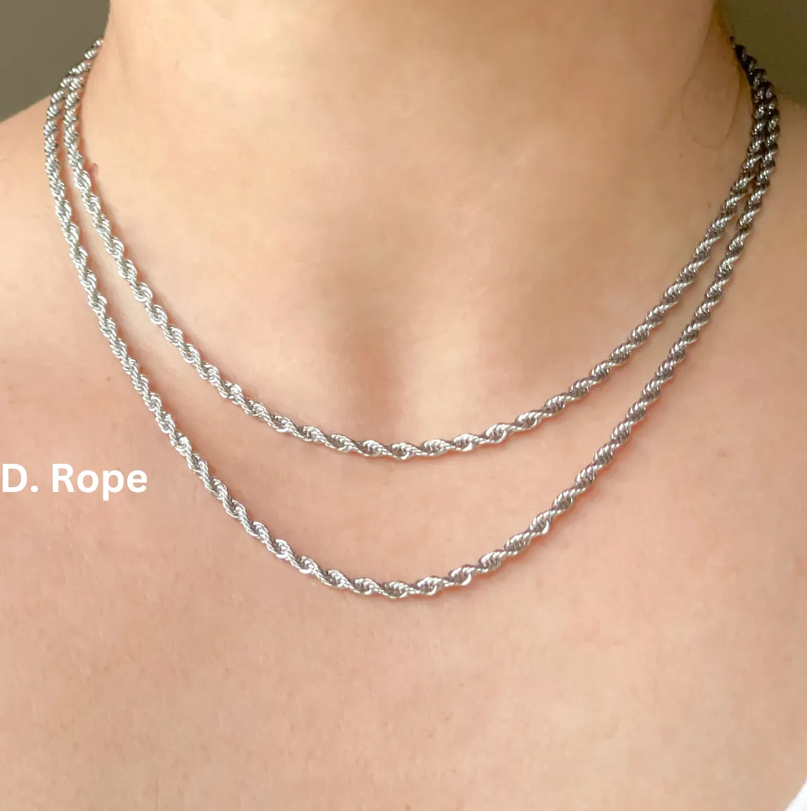 Dainty Silver Necklaces - Stainless Steel Chain Necklaces