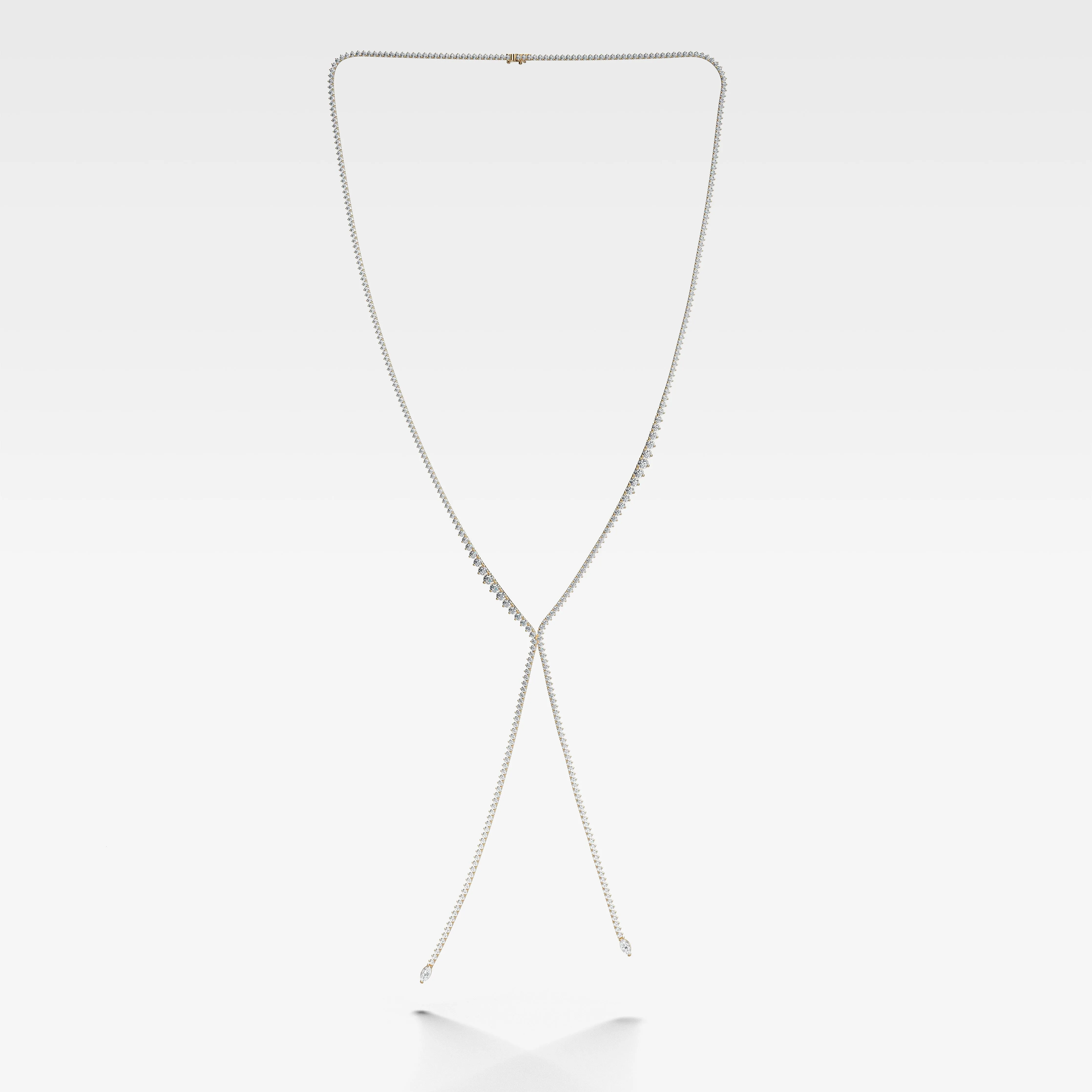 Diamond Bolo Lariat Necklace (14.50 carat)