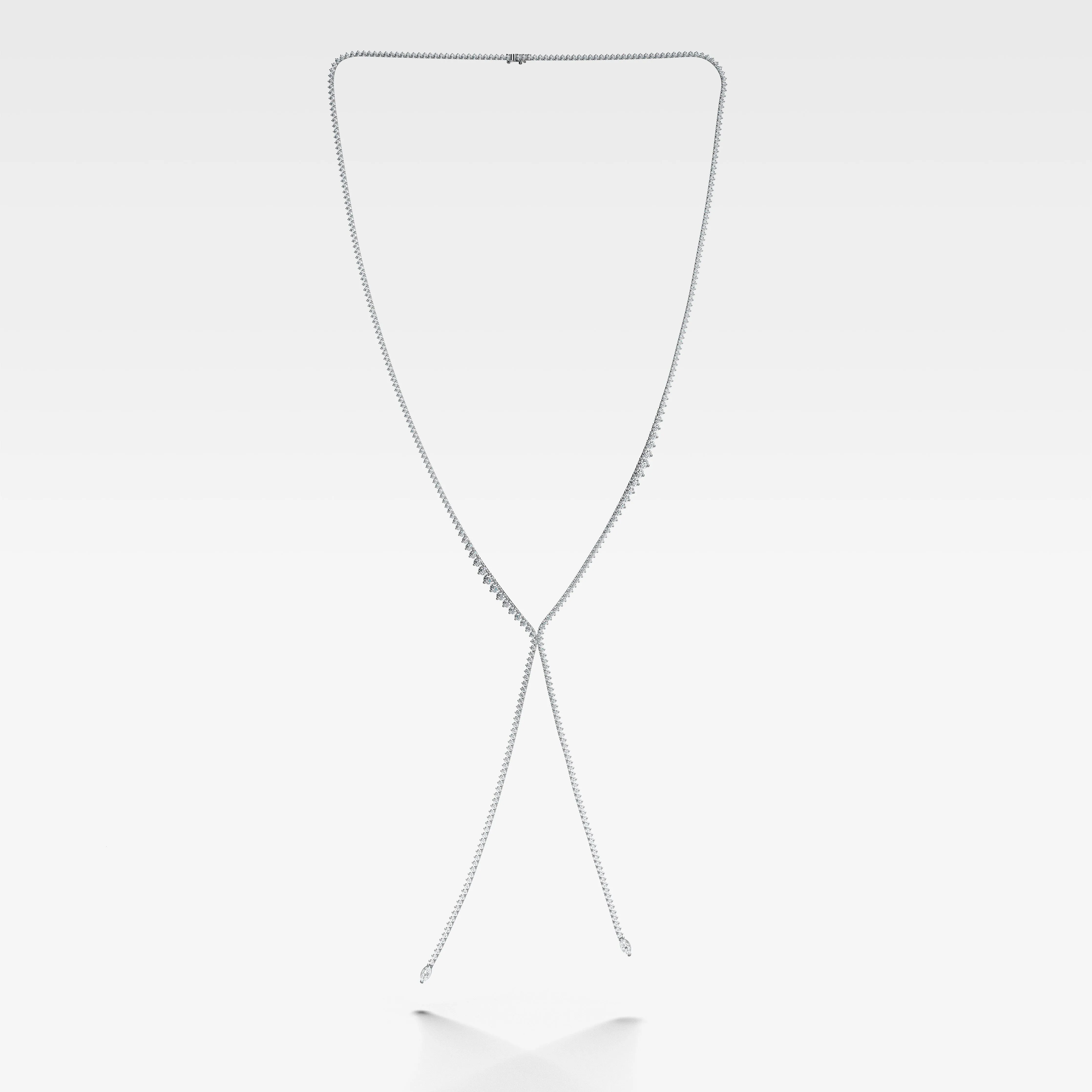 Diamond Bolo Lariat Necklace (14.50 carat)