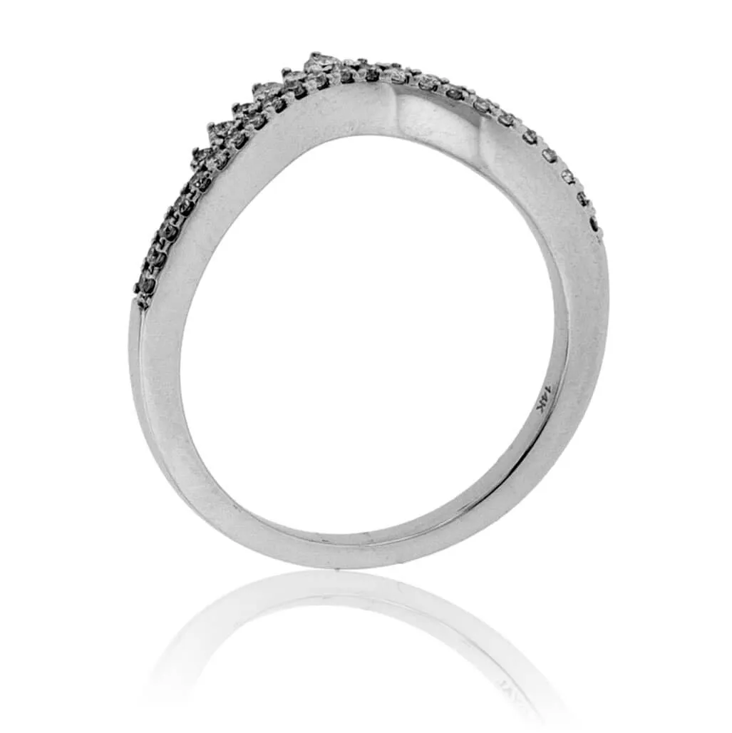Diamond Contour Tracer Style Ring
