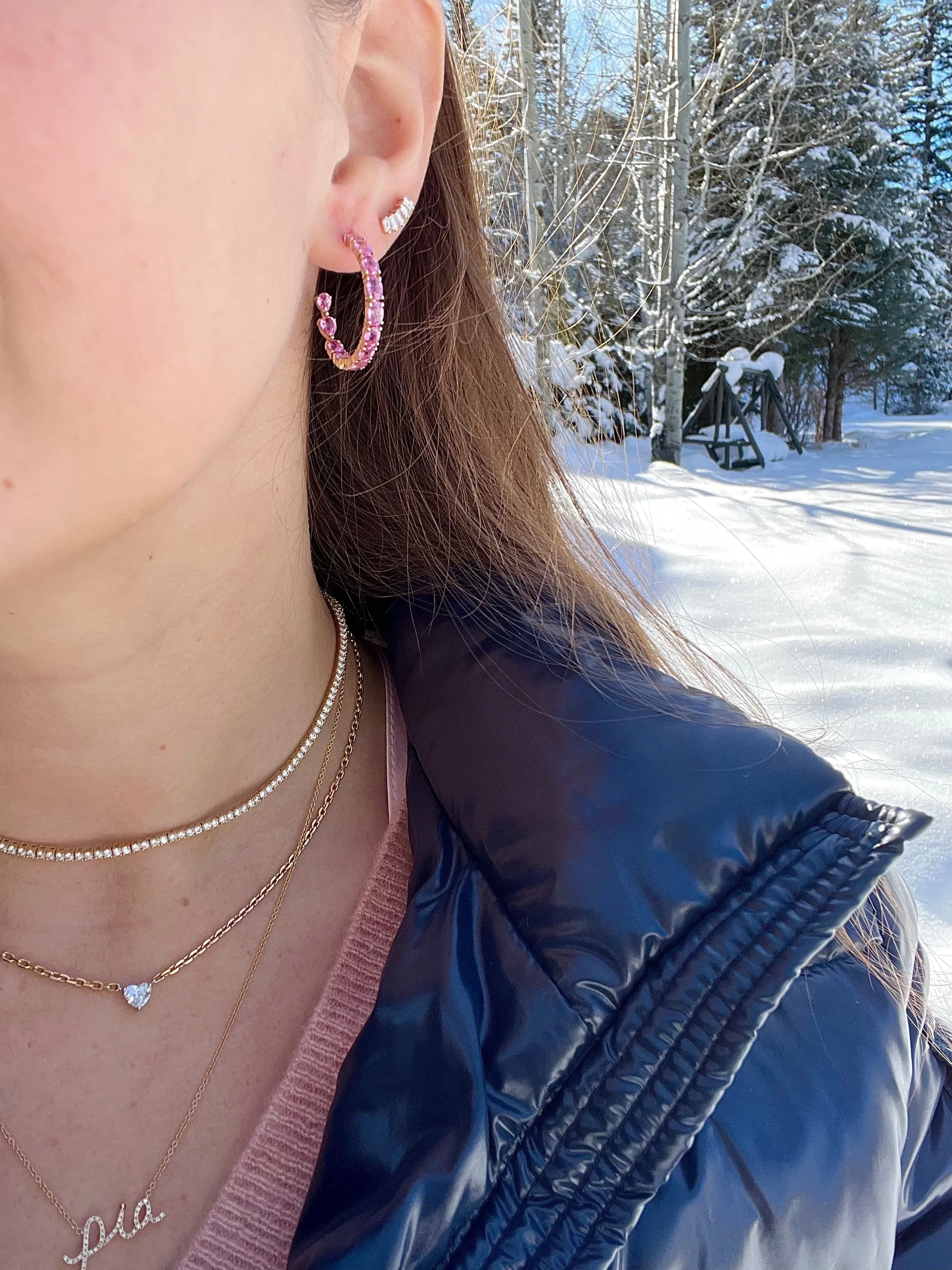 Diamond Script Name Necklace