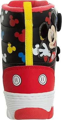 Disney Mickey Mouse Snowboots - Kids Water Resistant Winter Boots (Toddler/Little Kid)