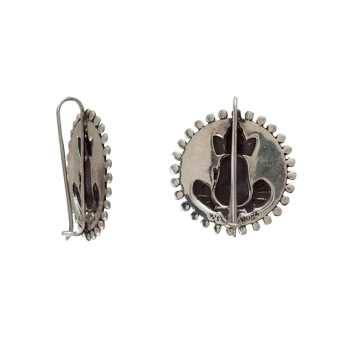 Divine Ganesha Silver Earrings by MOHA