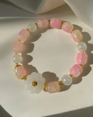 Dreamy Flower Bracelet- sunset hues