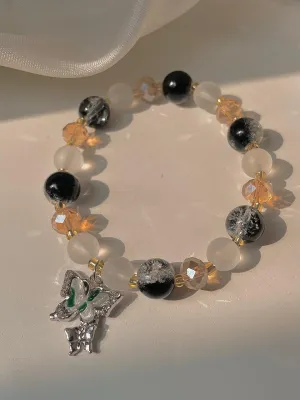 Dual Butterfly Bracelet- black