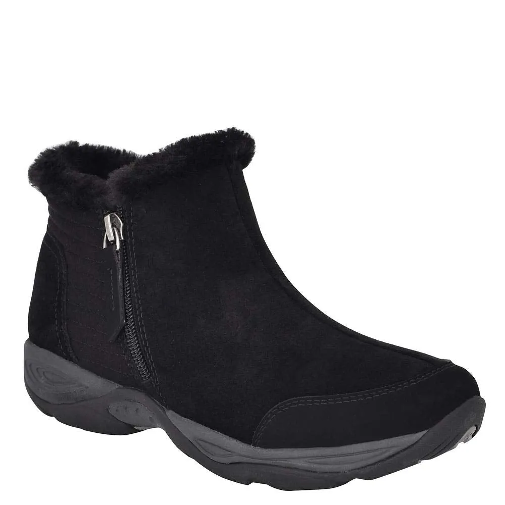 Easy Spirit Women's Elinot Snow Boot, Black/Black, 8 Wide