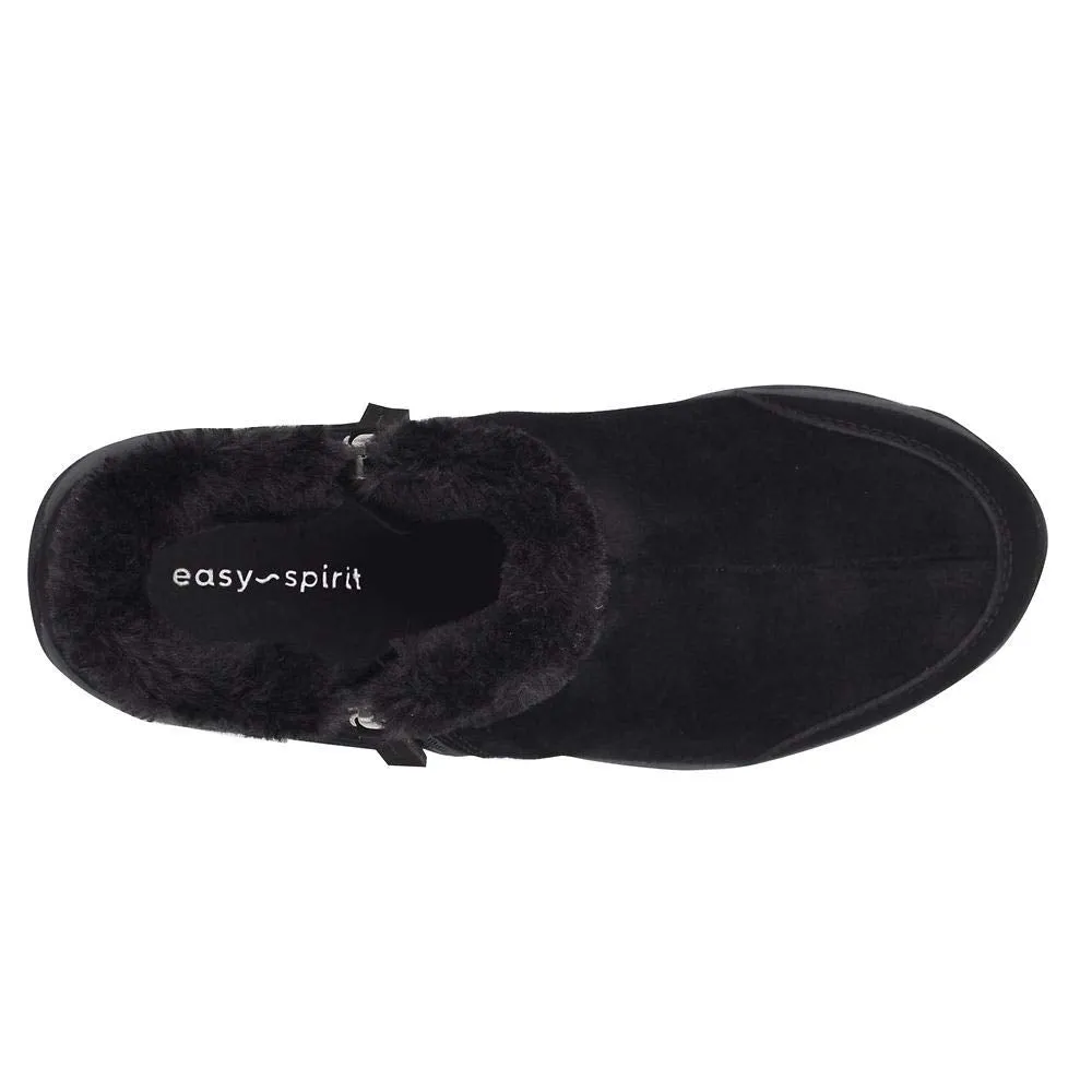 Easy Spirit Women's Elinot Snow Boot, Black/Black, 8 Wide