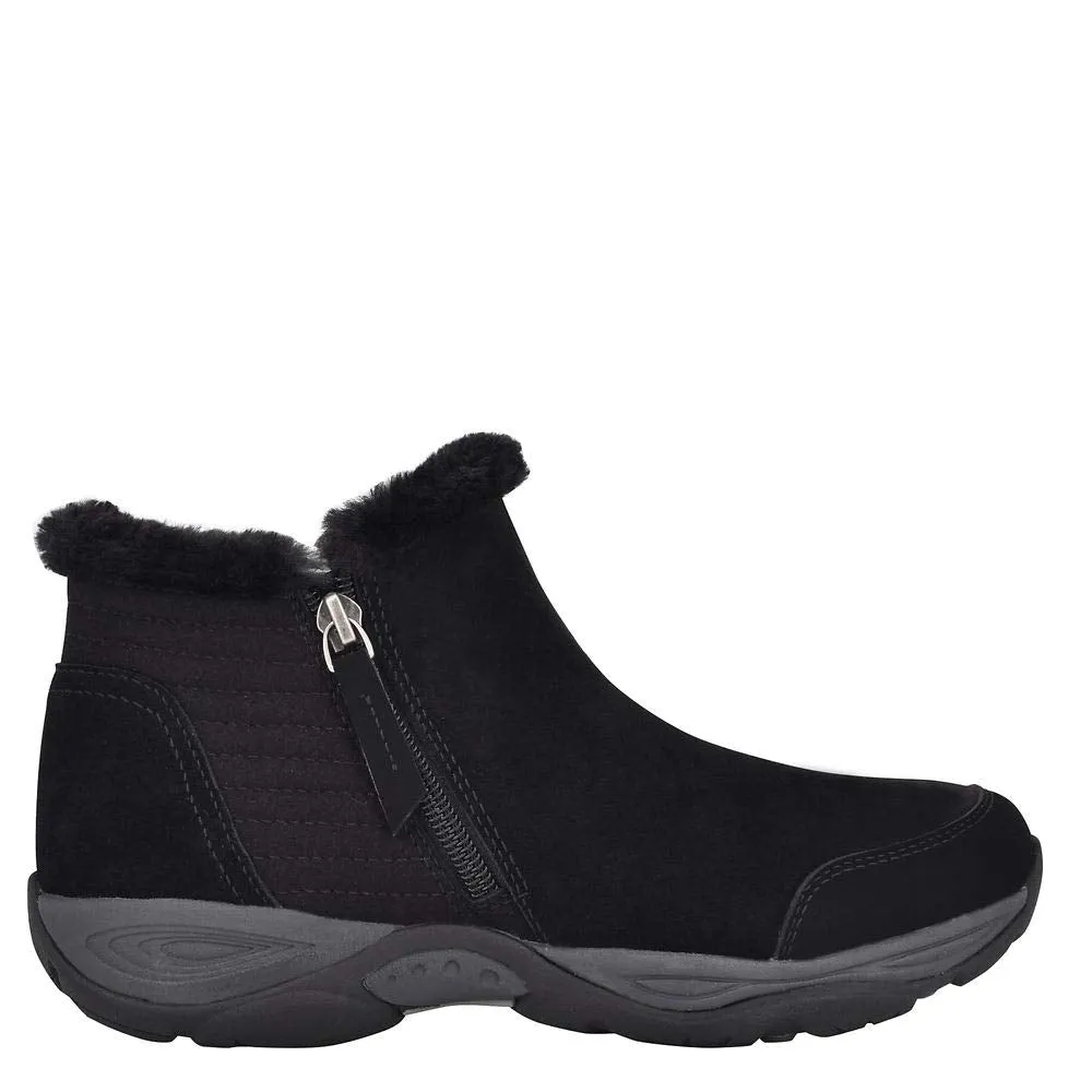 Easy Spirit Women's Elinot Snow Boot, Black/Black, 8 Wide