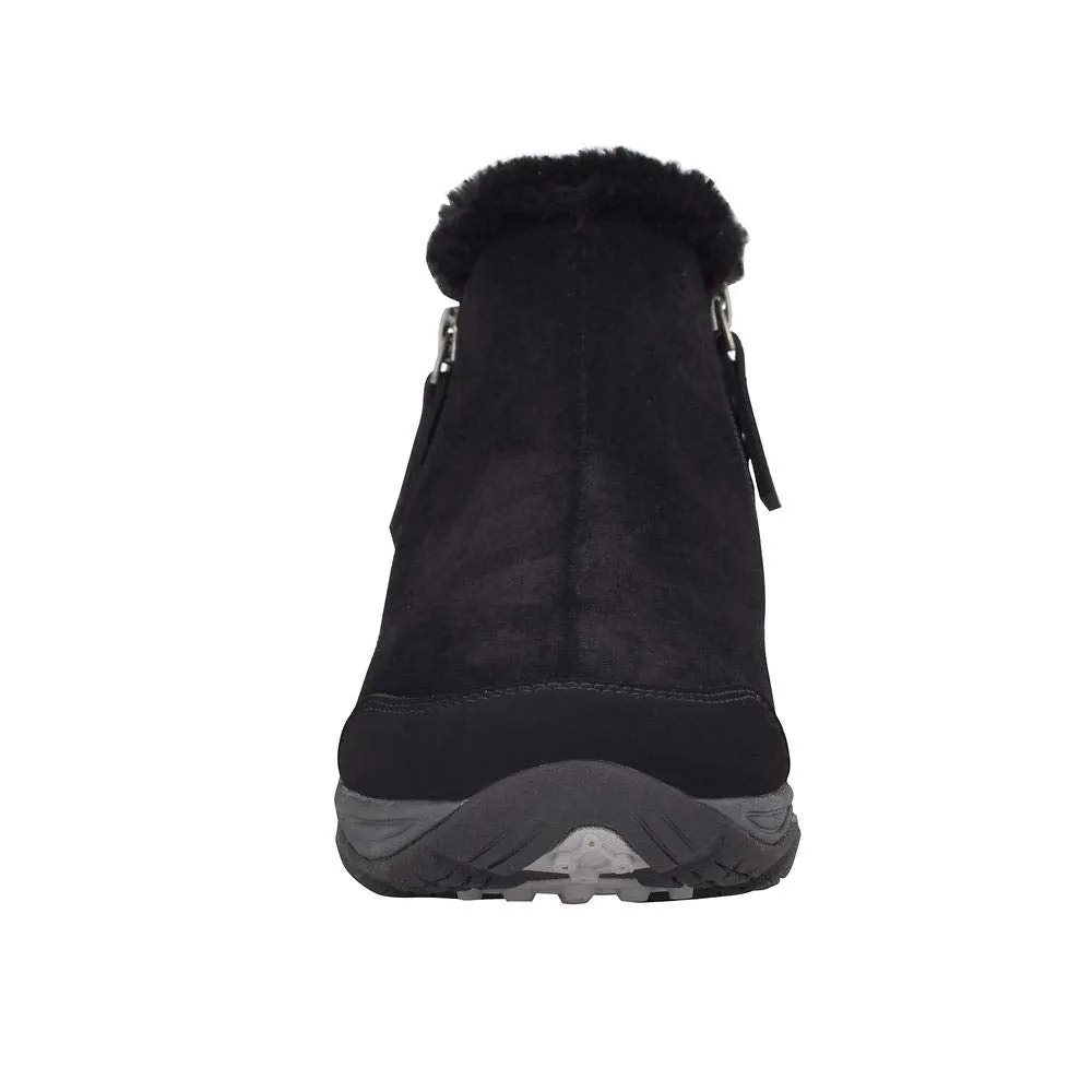 Easy Spirit Women's Elinot Snow Boot, Black/Black, 8 Wide