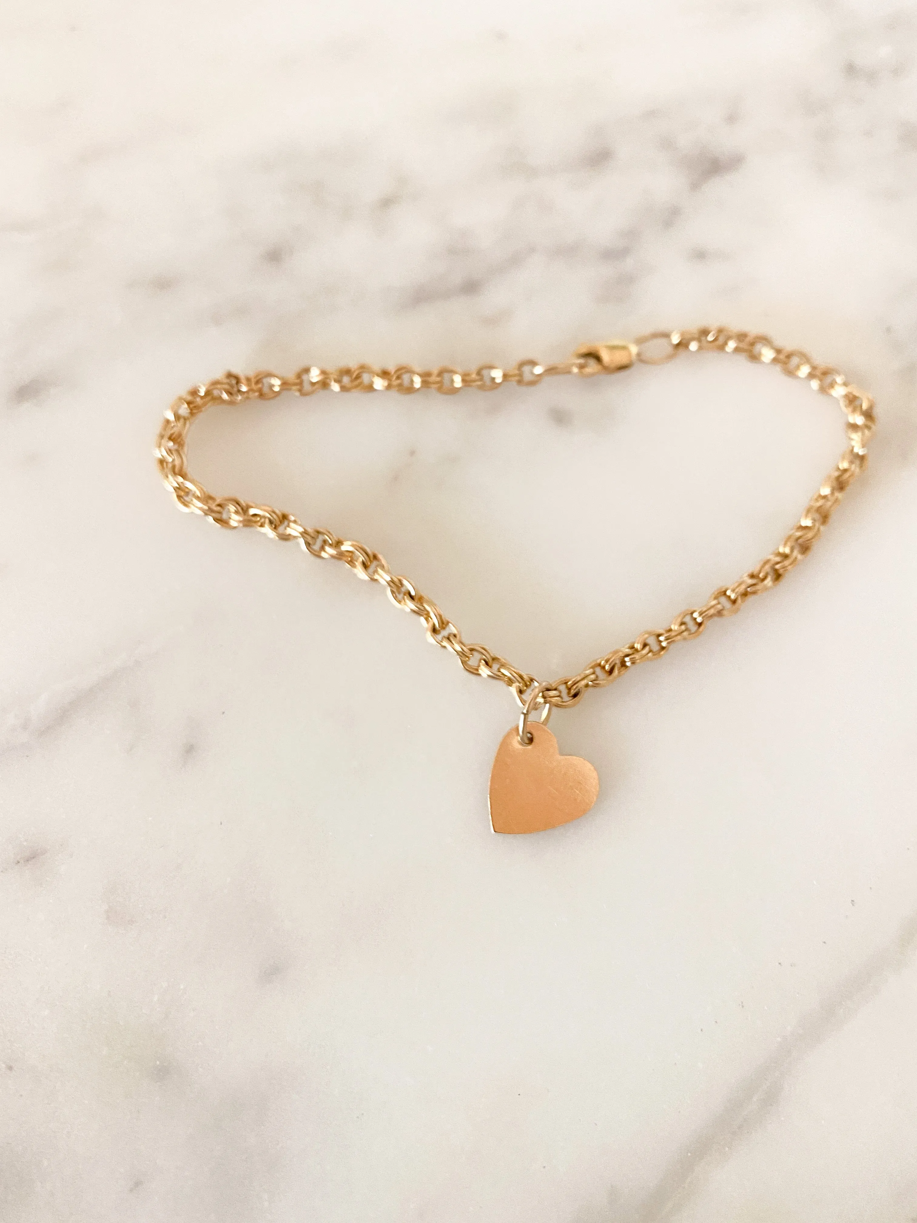 EDI HEART BRACELET CHAIN