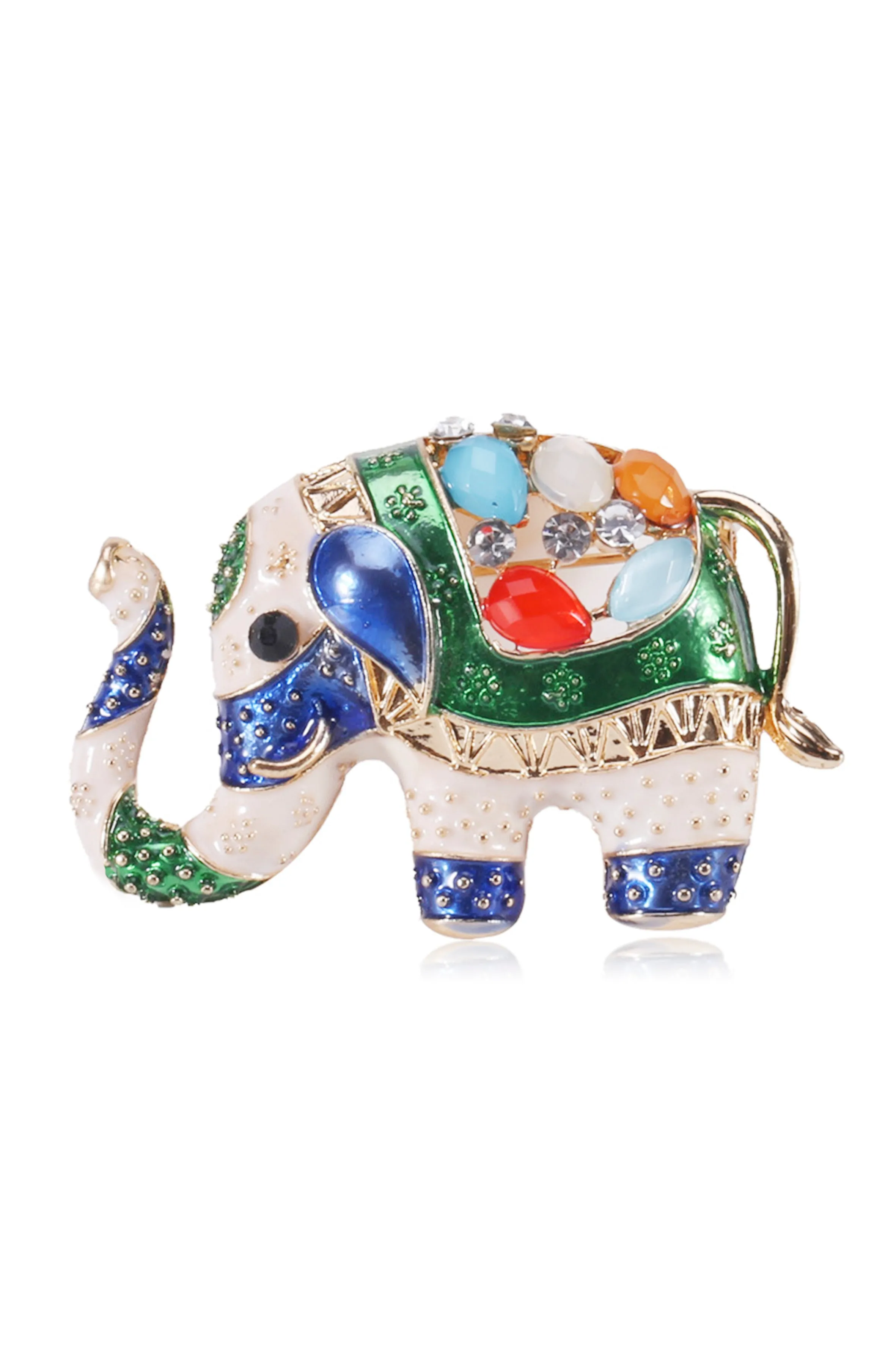 Elephant Rhinestone Brooch PA3552
