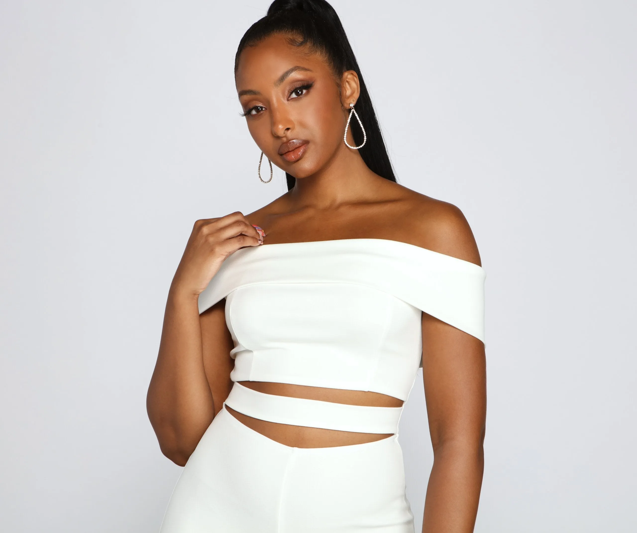 Elevated Style Off-The-Shoulder Jumpsuit
