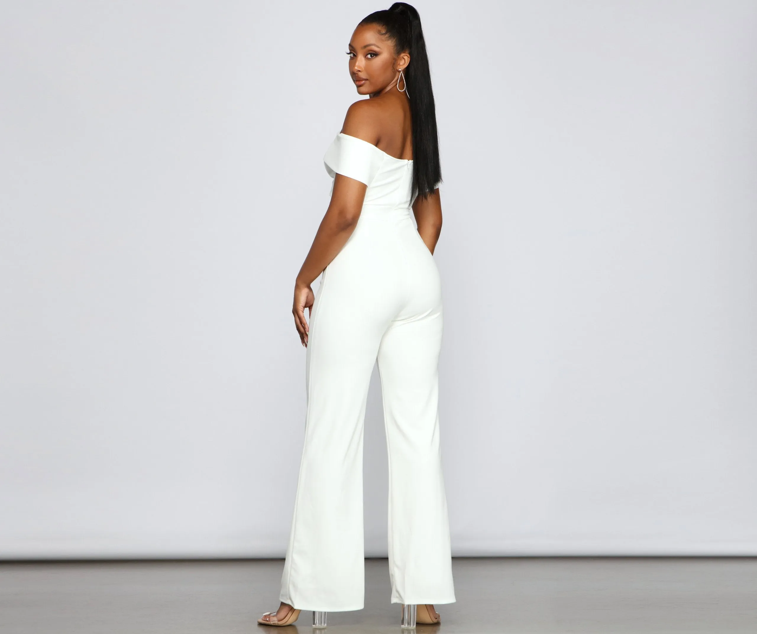 Elevated Style Off-The-Shoulder Jumpsuit