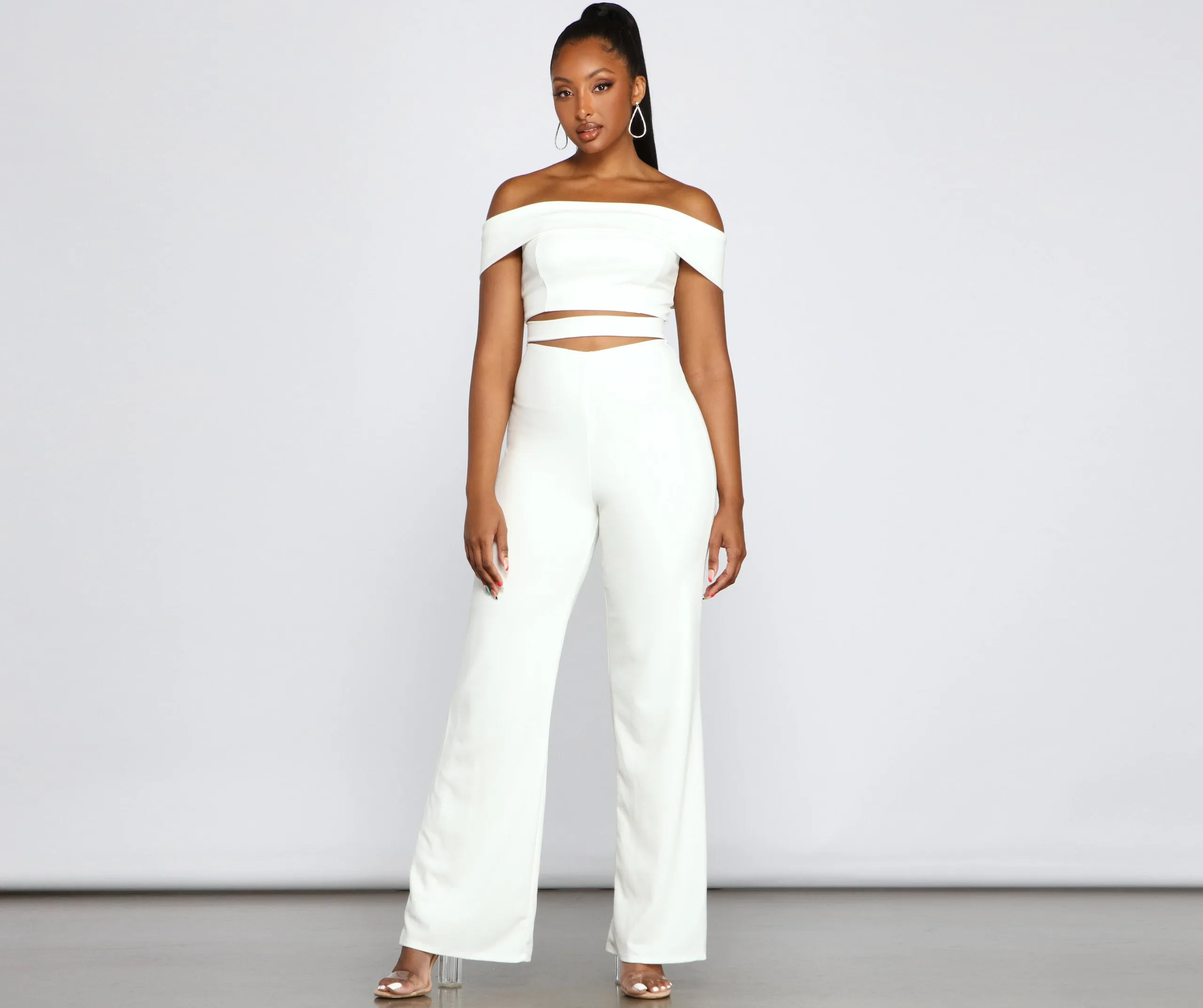 Elevated Style Off-The-Shoulder Jumpsuit