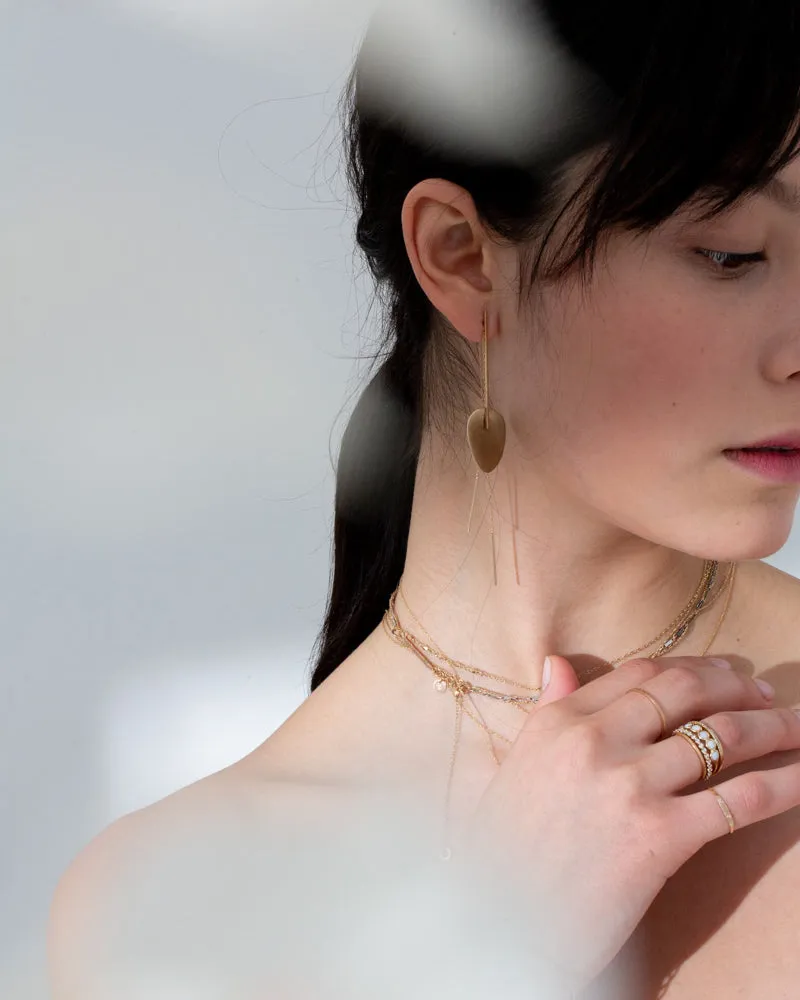 elise long drop studs