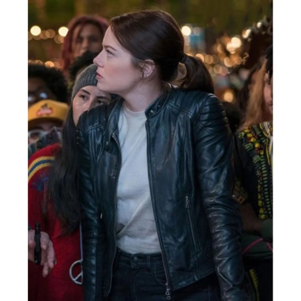 Emma Stone Zombieland: Double Tap Leather Jacket