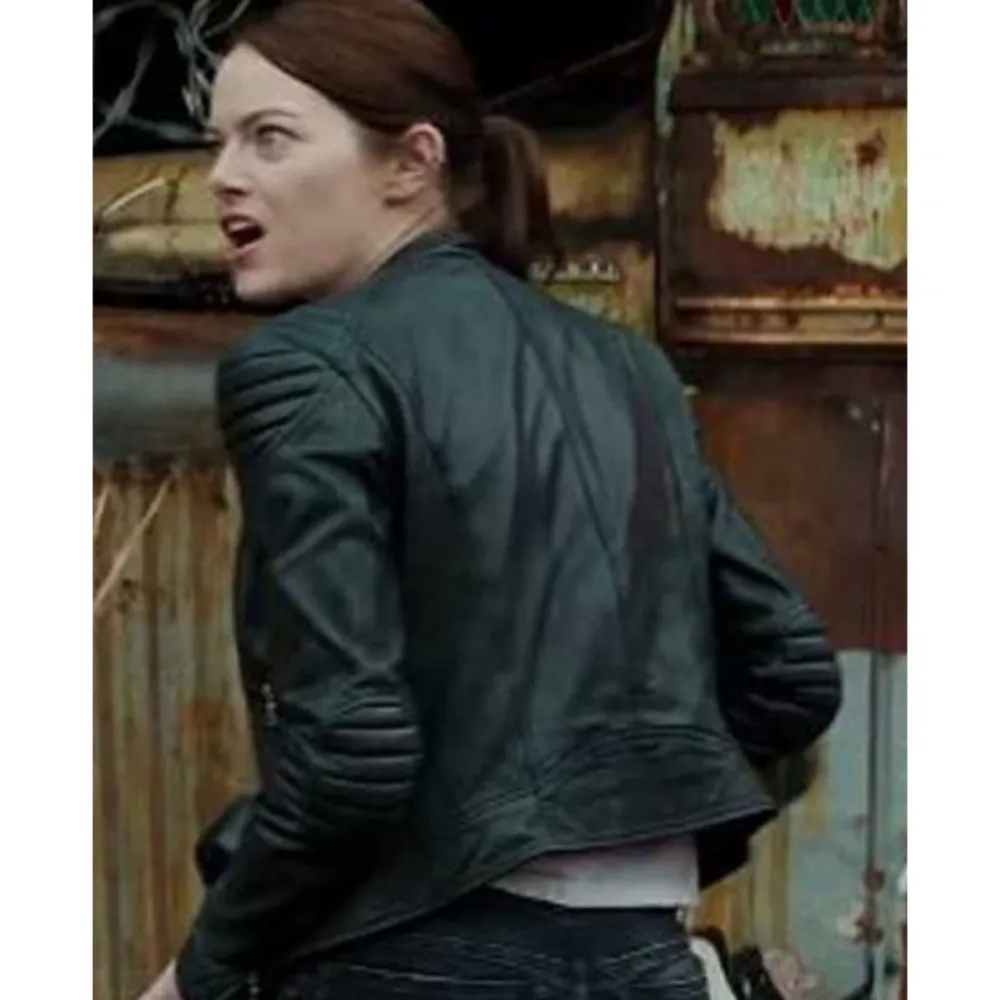 Emma Stone Zombieland: Double Tap Leather Jacket