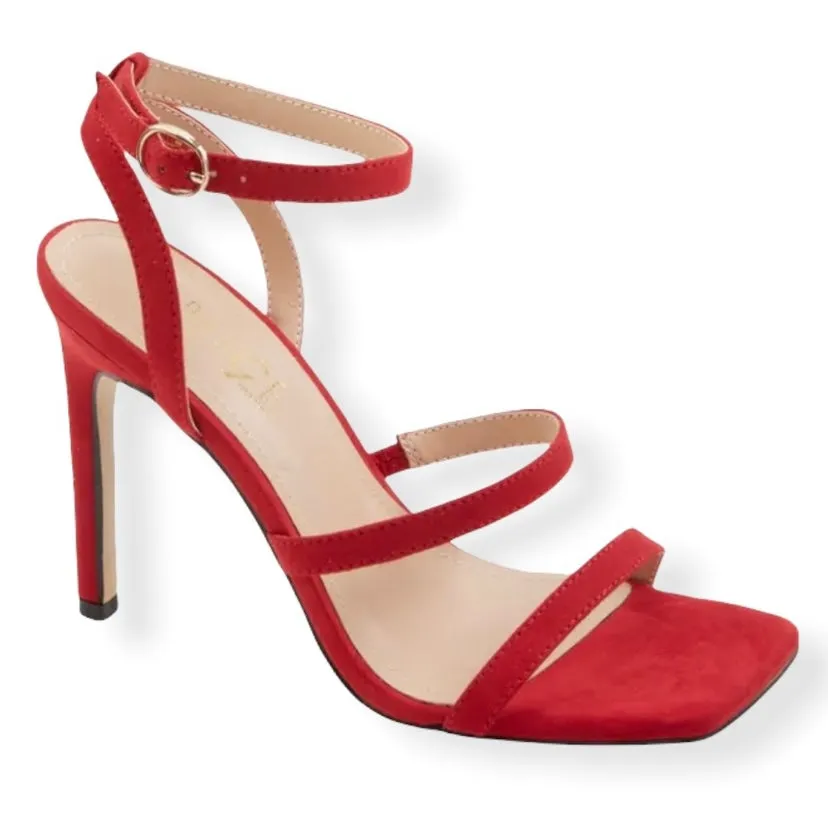 ENDLESS Women's Hight Heel Square Toe Strappy Dress Shoes