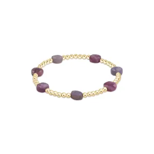 enewton admire gold 3mm bead bracelet - ruby