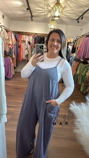 Errand Run Cotton Jumpsuit, Various Colors