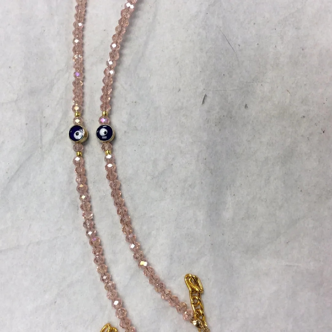 Evil Eye Glass Crystal Bracelet