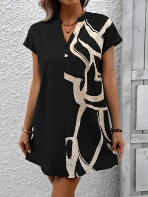 Express Your Style Short Sleeve Shift Dress
