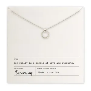 Family Circle Necklace-Sterling Silver
