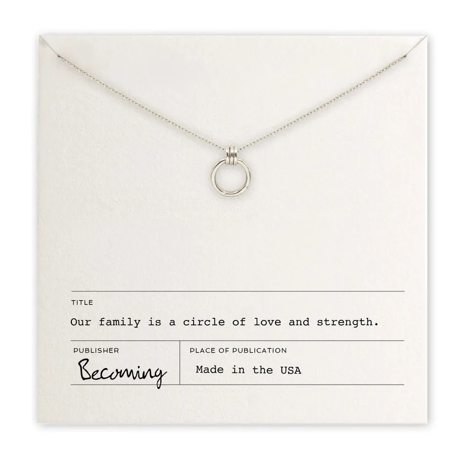 Family Circle Necklace-Sterling Silver