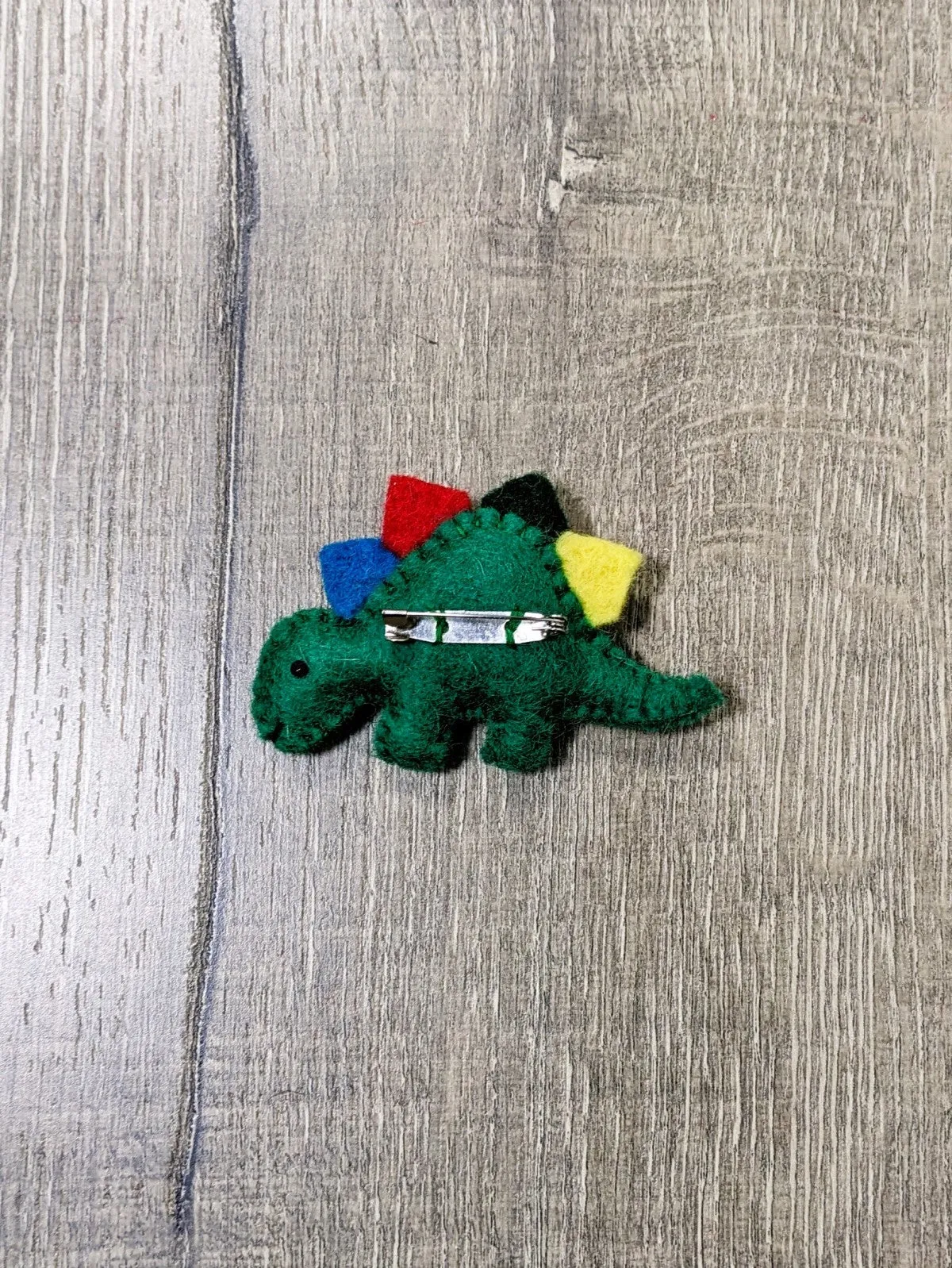 Felt Dinosaur Brooch
