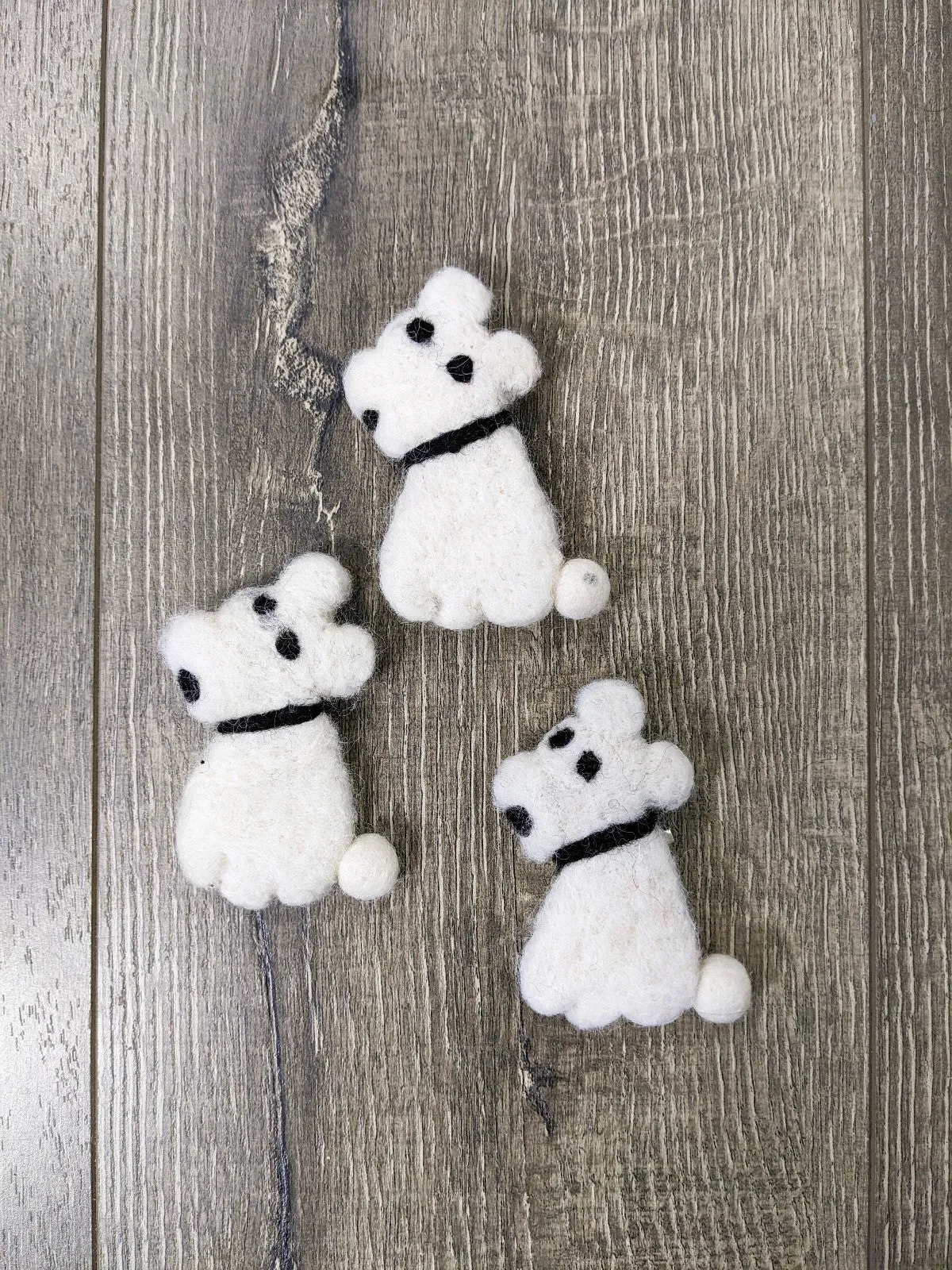 Felt Dog Brooch
