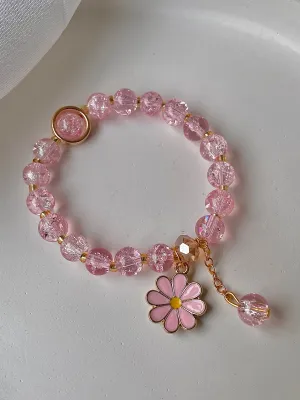 Floral Bracelet- pink