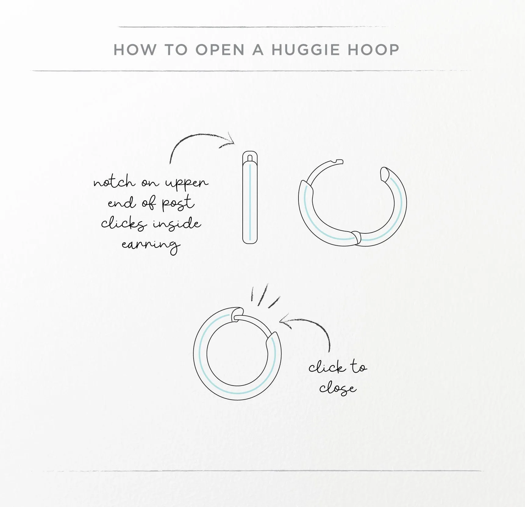 Floral Huggie Hoops