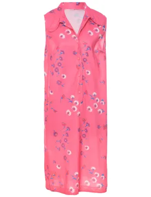 Floral Print Shift Dress - XXL