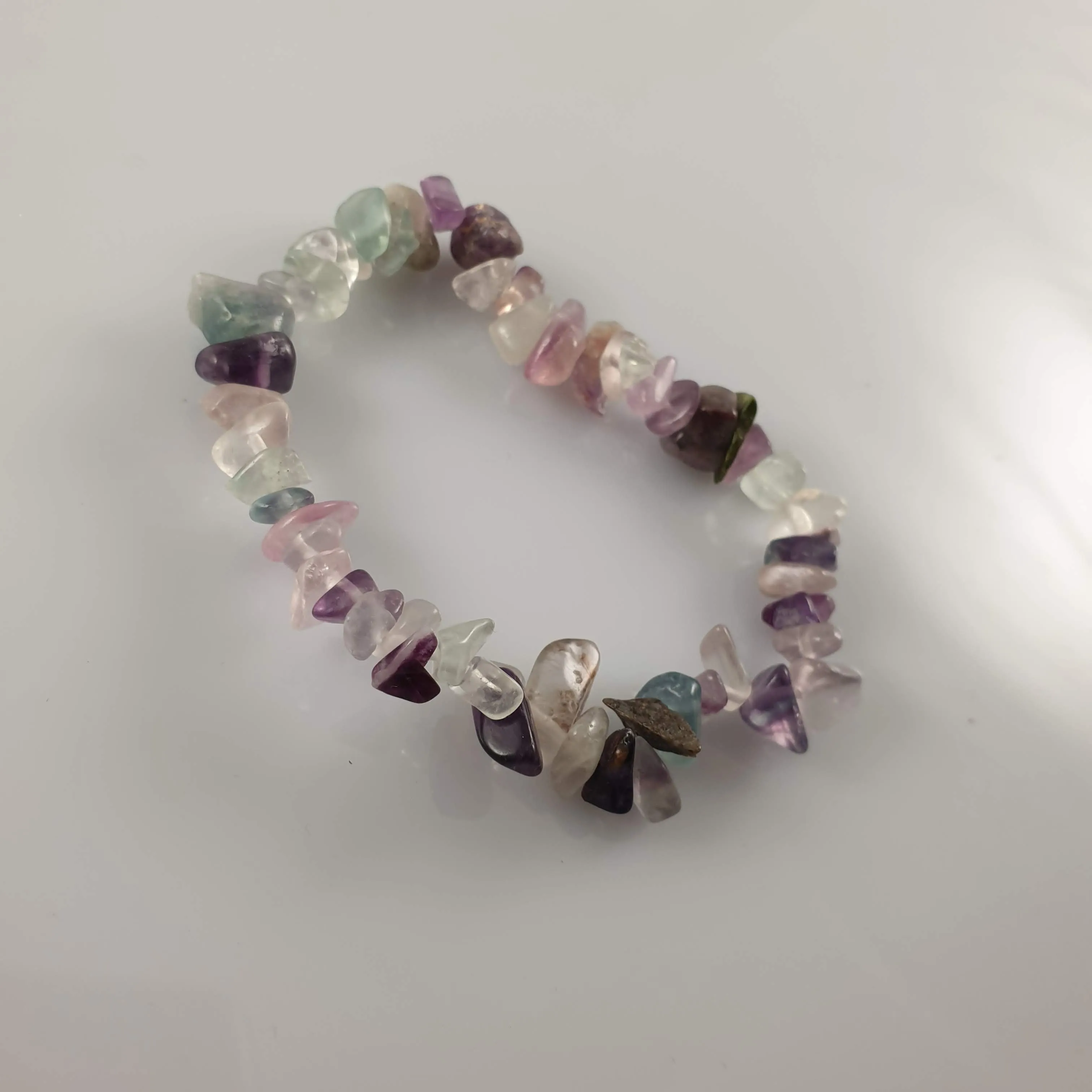 Fluorite Chip Crystal Bracelet