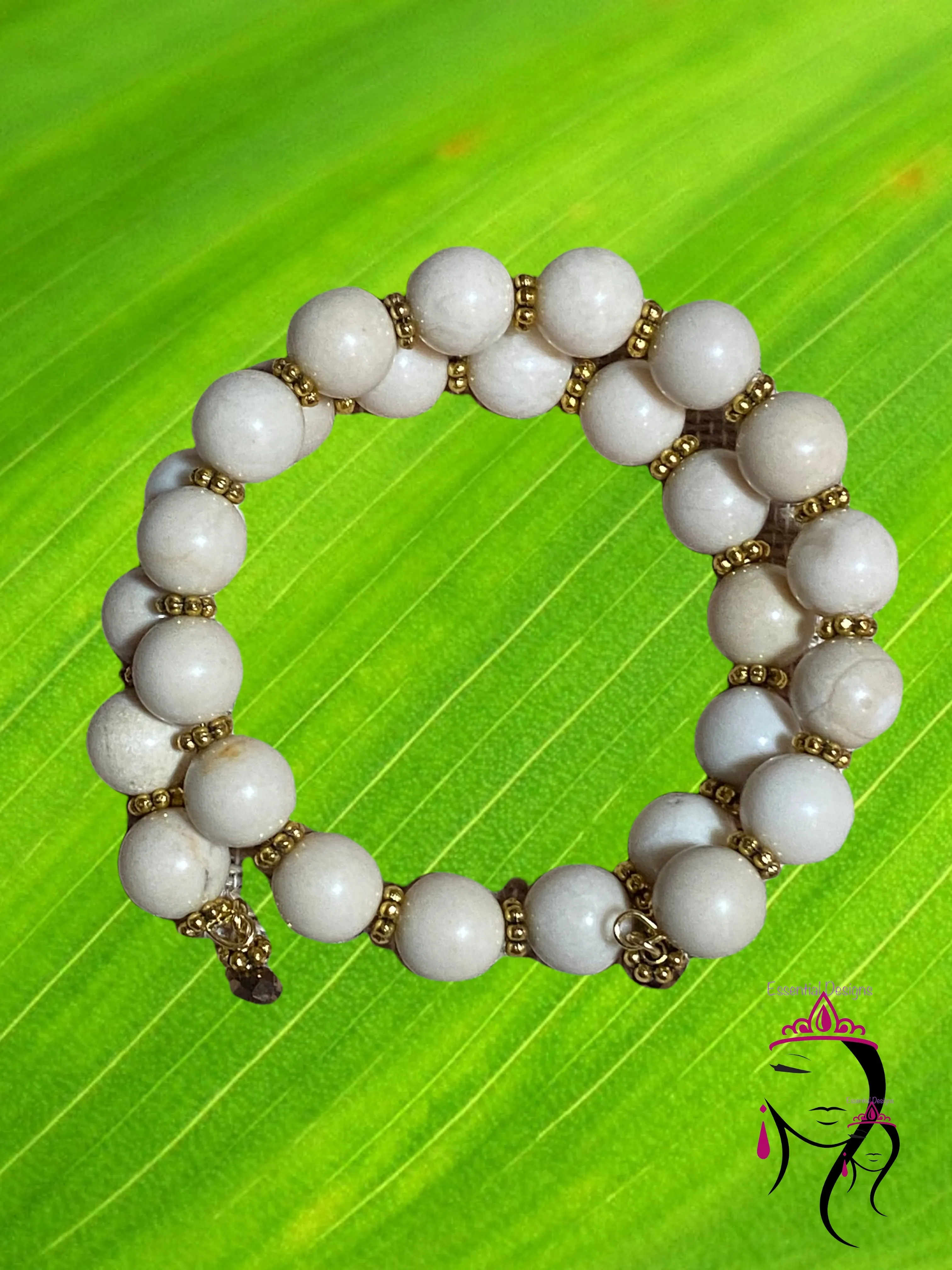 Fossil Jasper Memory Bracelet   #19203