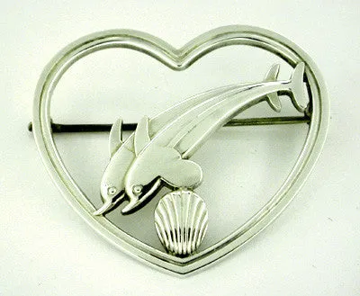 Georg Jensen Brooch in Sterling Silver