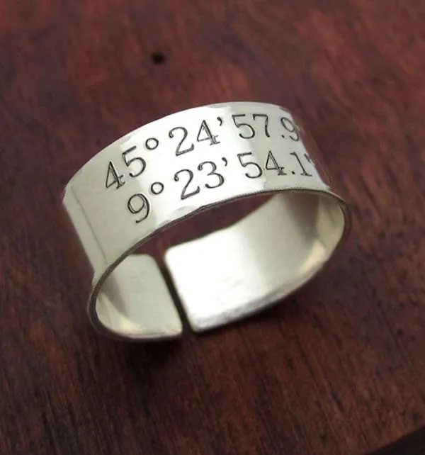 Gifts for Husband - Custom Sterling Silver Ring