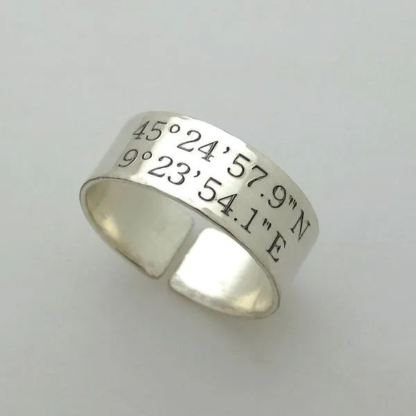 Gifts for Husband - Custom Sterling Silver Ring