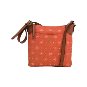 Gionni Aruba Monogram Crossbody Bag - Orange