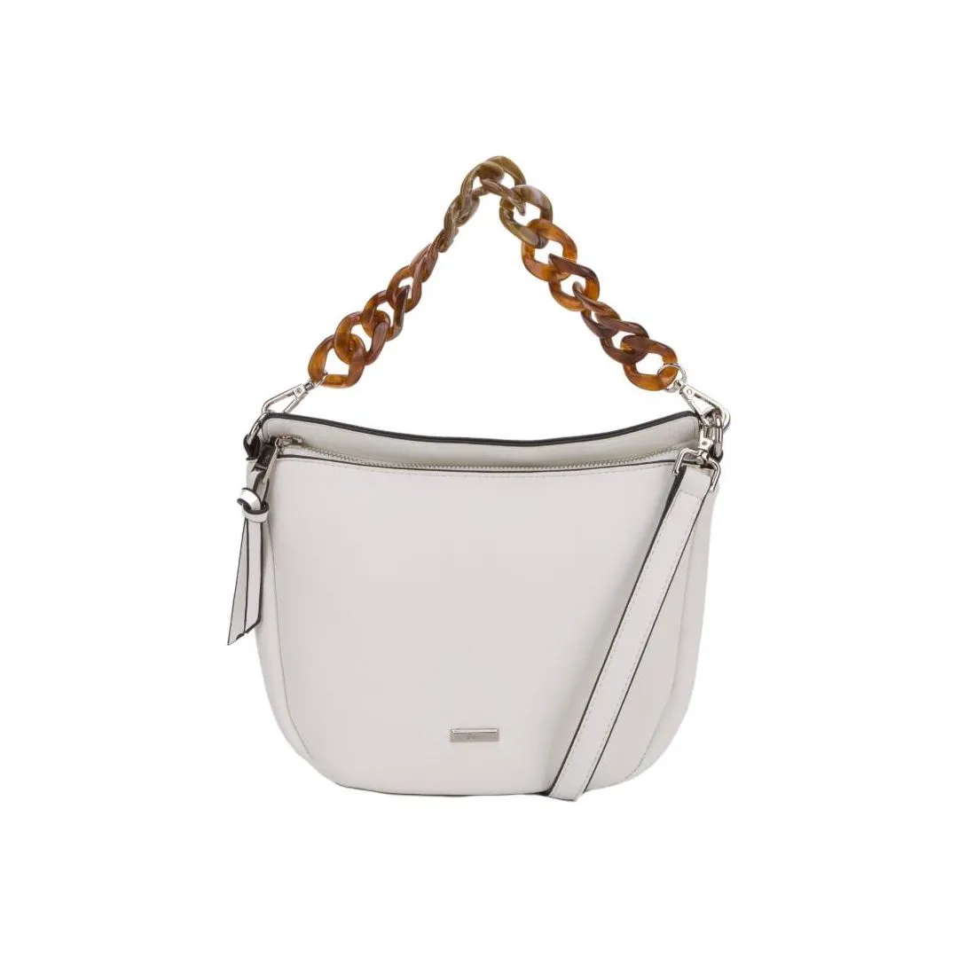 Gionni Saona Soft Multi Compartment Crossbody Bag - White