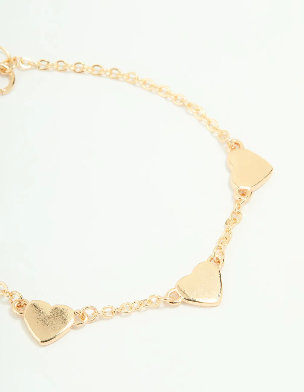 Gold Envelope & Heart Bracelets 2-Pack