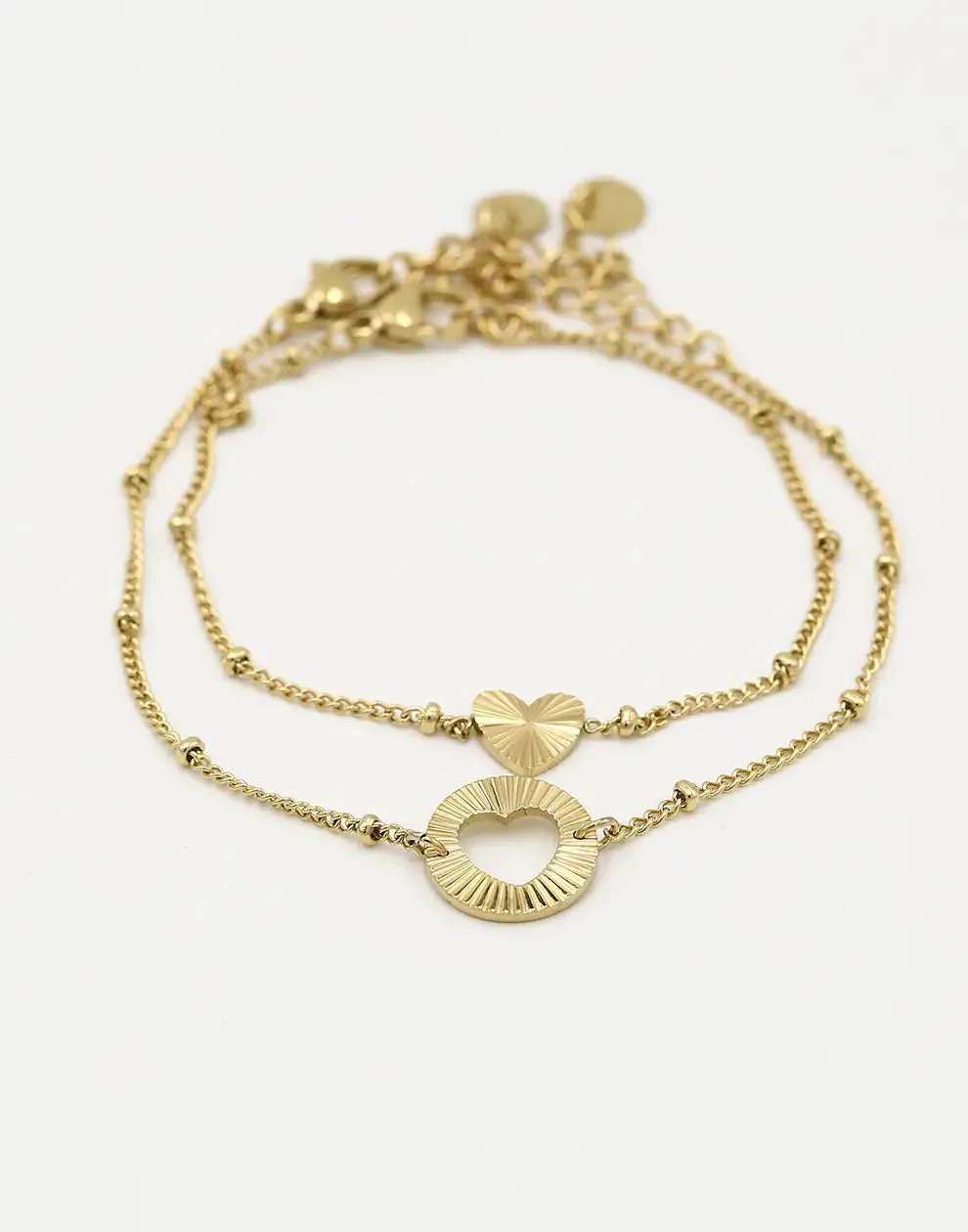 GOLD-PLATED FRIENDSHIP BRACELET SET